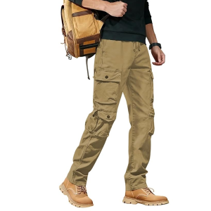 Men’s Cargo Pants | Multi Pocket Cotton Cargo Joggers for Men | Loose Fit Stylish Pant with Pockets | Casual Baggy Trousers & Streetwear Lower