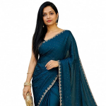 Women's Chiffon Saree with Blouse Piece for Traditional Ethnic Wear Sari