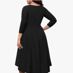 Women's V- Neck Ruffled Sleeve Wide Leg Regular-Length Polyester Printed Jumpsuit