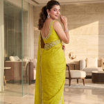 Women's Spacec Silk Saree with Zarkhad Diamond Work