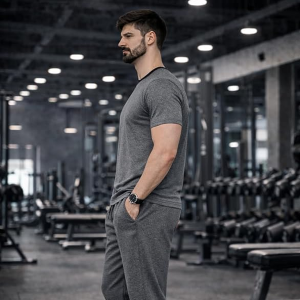 Men's Polyester Lycra Tracksuit | Lightweight Sports & Gym Wear | Comfortable Running & Training Track Suit