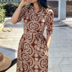 Dress for Women | Long Rayon Dress for Women's | Floral Wide Leg Long Jumpsuit with Pockets |